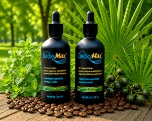 Regrow your hair in as little as 6 weeks!* Energizing Caffeine, Refreshing Peppermint Oil, and 5% deoxyribose. (2 pack)