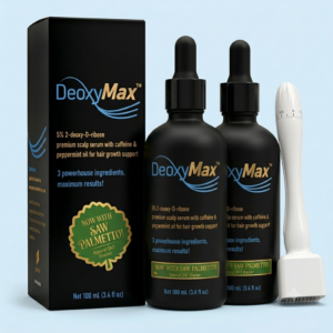 DeoxyMax Premium Serum 2-Pack + Derma Stamp Bundle, 4-Month Supply